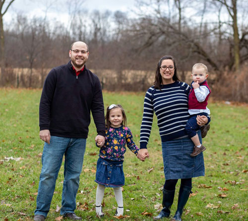Pastor Ben Lang and his family